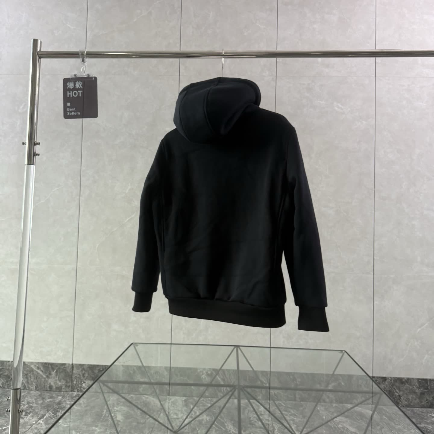 Moose Knuckles Shearling-Lined Zip Hoodie Moose Knuckles Shearling-Lined Zip Hoodie